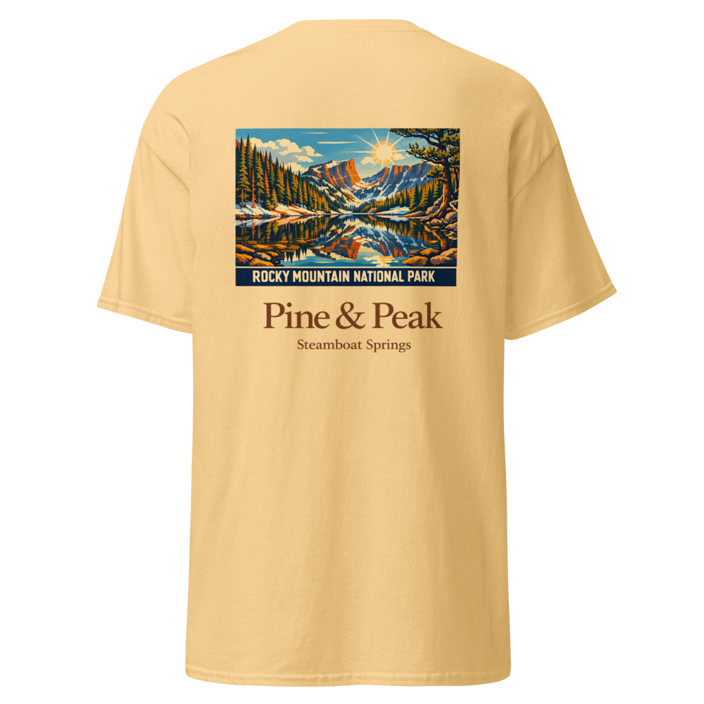 Pine & Peak Retro Rocky Mountain National Park T-shirt